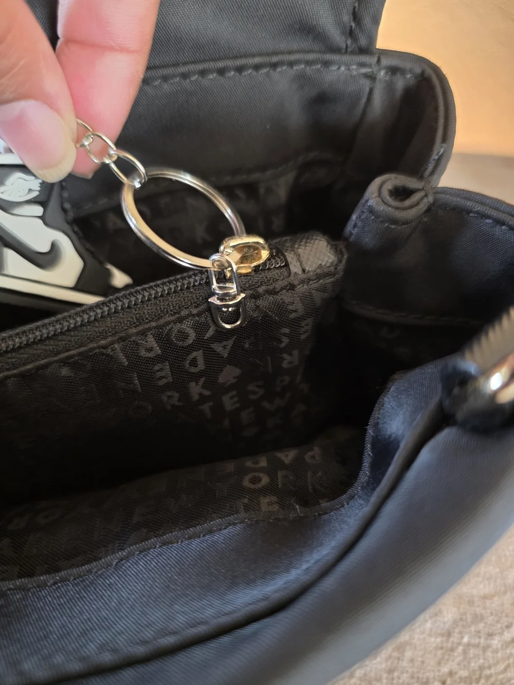 Kate Spade Black Nylon Tote Bag